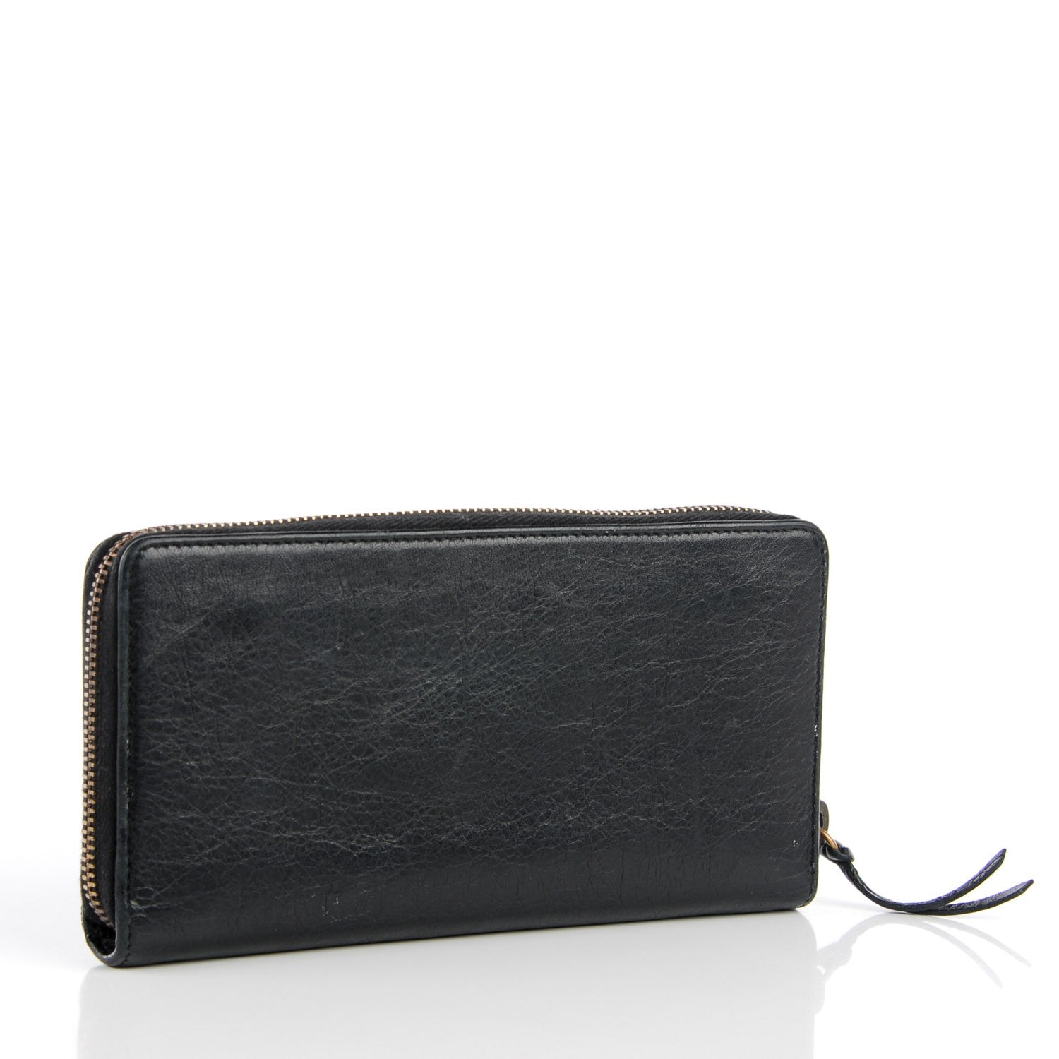 Balenciaga Agneau Classic Hardware Money Wallet Black 4 of 10