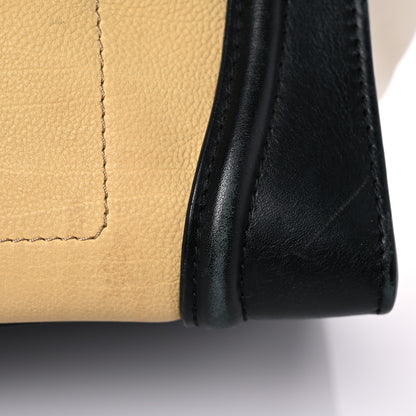 Celine Velluto Calfskin Tri-Color Mini Luggage Vanilla 25 of 37