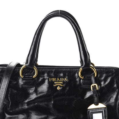 Prada Vitello Shine Tote Black 10 of 10