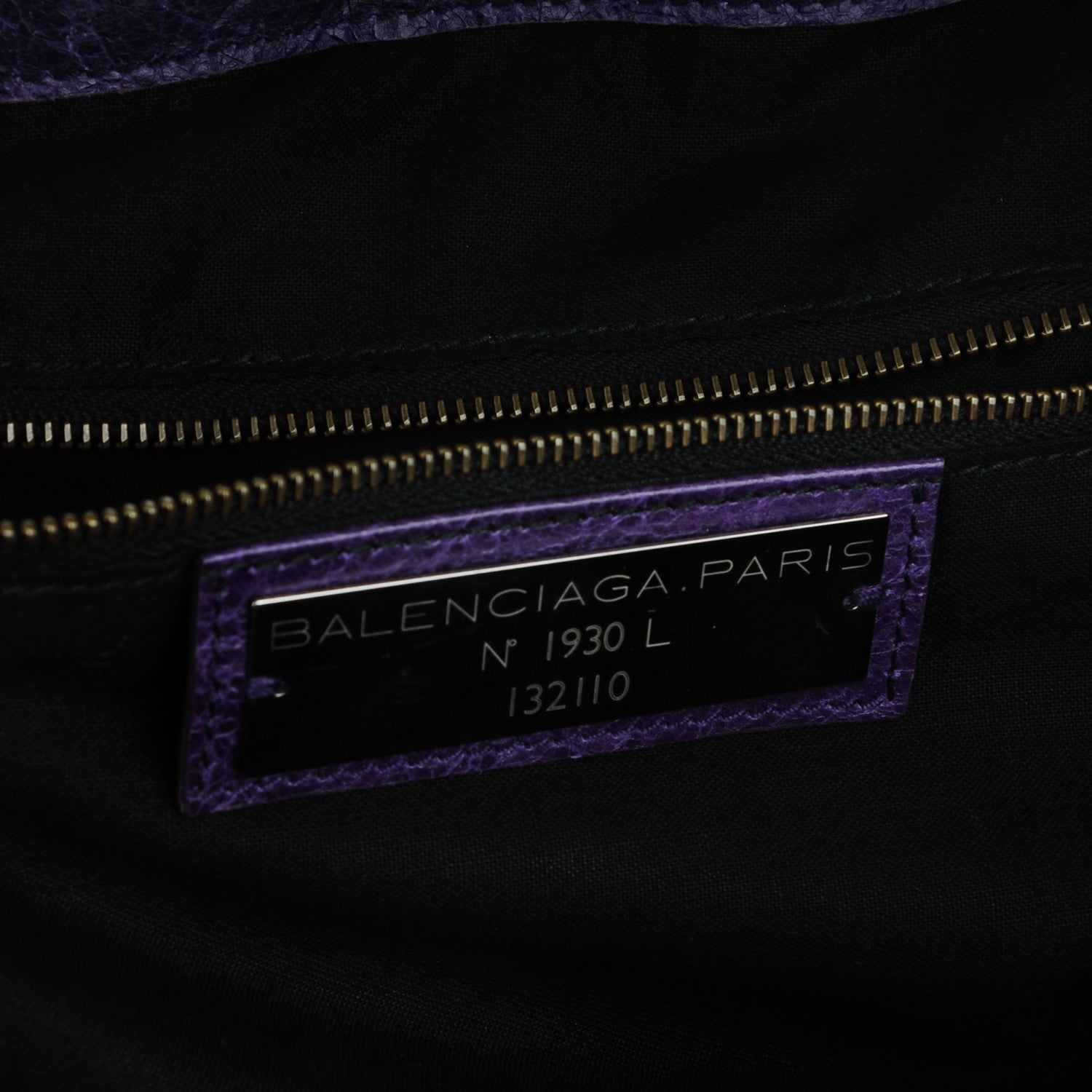 Balenciaga Agneau Classic Hardware Work Dark Violet 6 of 7