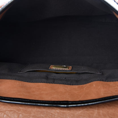 Fendi Nappa Patent B Bag Osso Black 5 of 14
