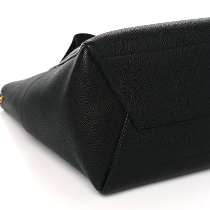Celine Soft Grained Calfskin Sangle Bucket Bag Black 9 of 11