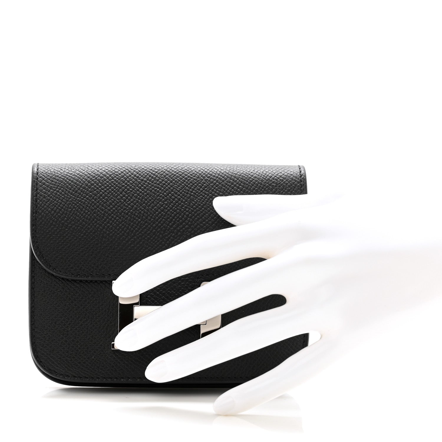 Hermes Epsom Constance Slim Wallet Black 2 of 10