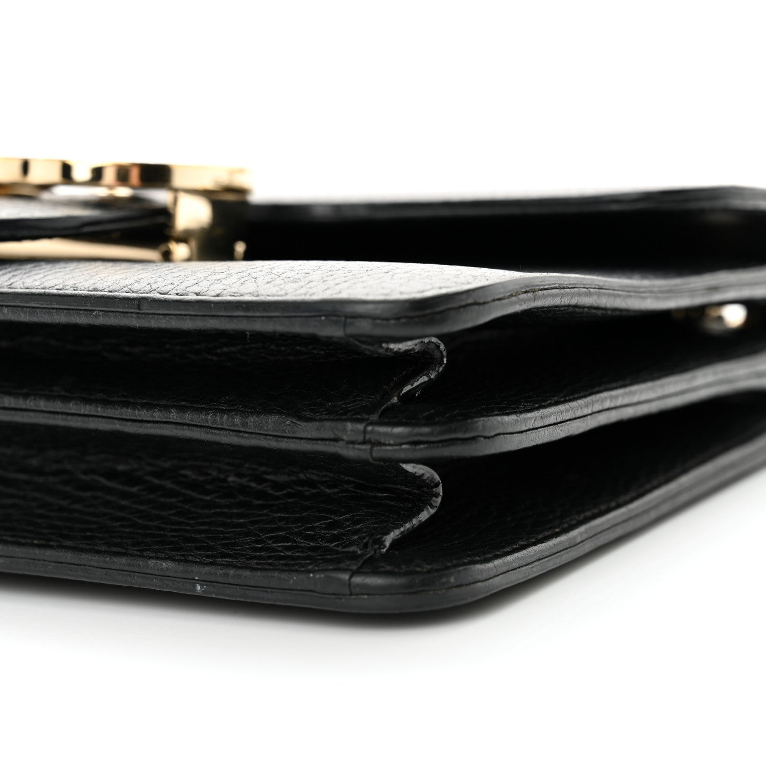 Gucci Dollar Calfskin Small Interlocking G Shoulder Bag Black 10 of 13