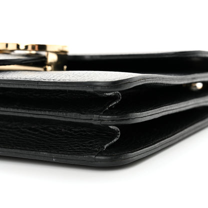 Gucci Dollar Calfskin Small Interlocking G Shoulder Bag Black 10 of 13