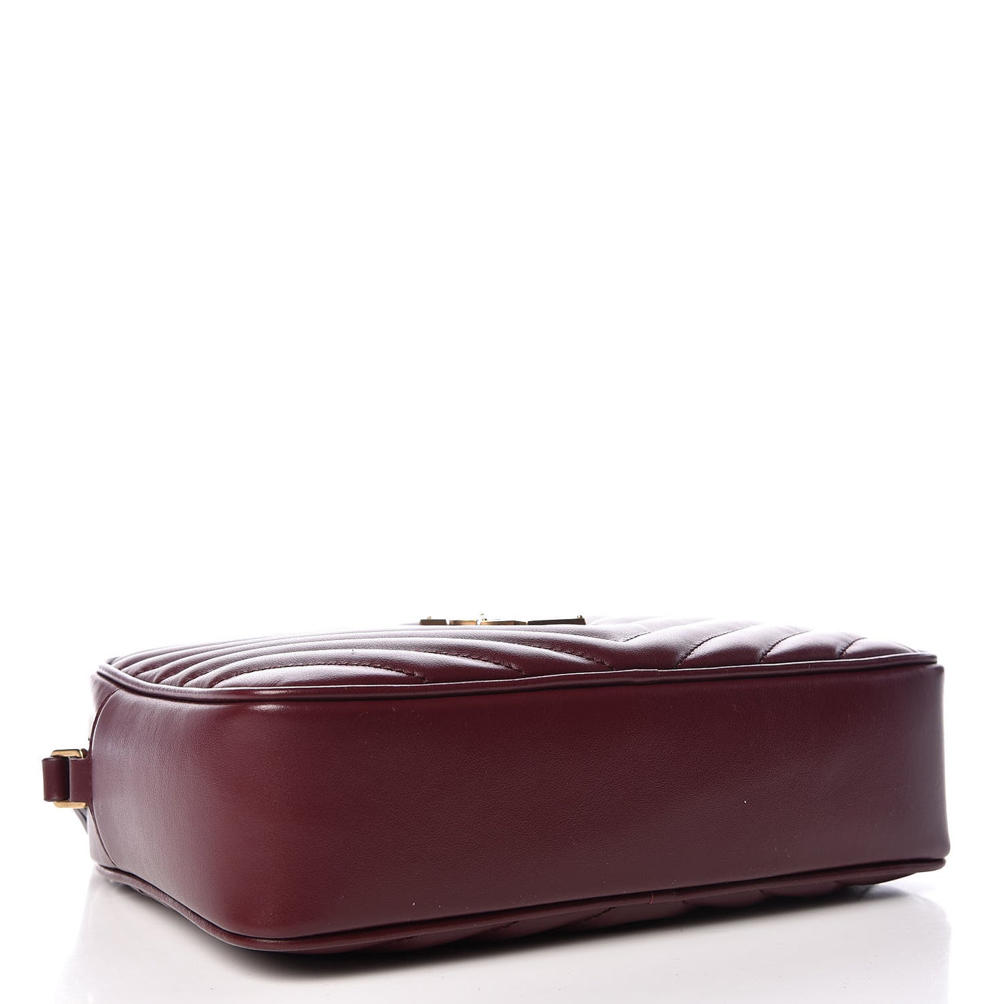 Calfskin Matelasse Monogram Lou Camera Bag Dark Legion Red