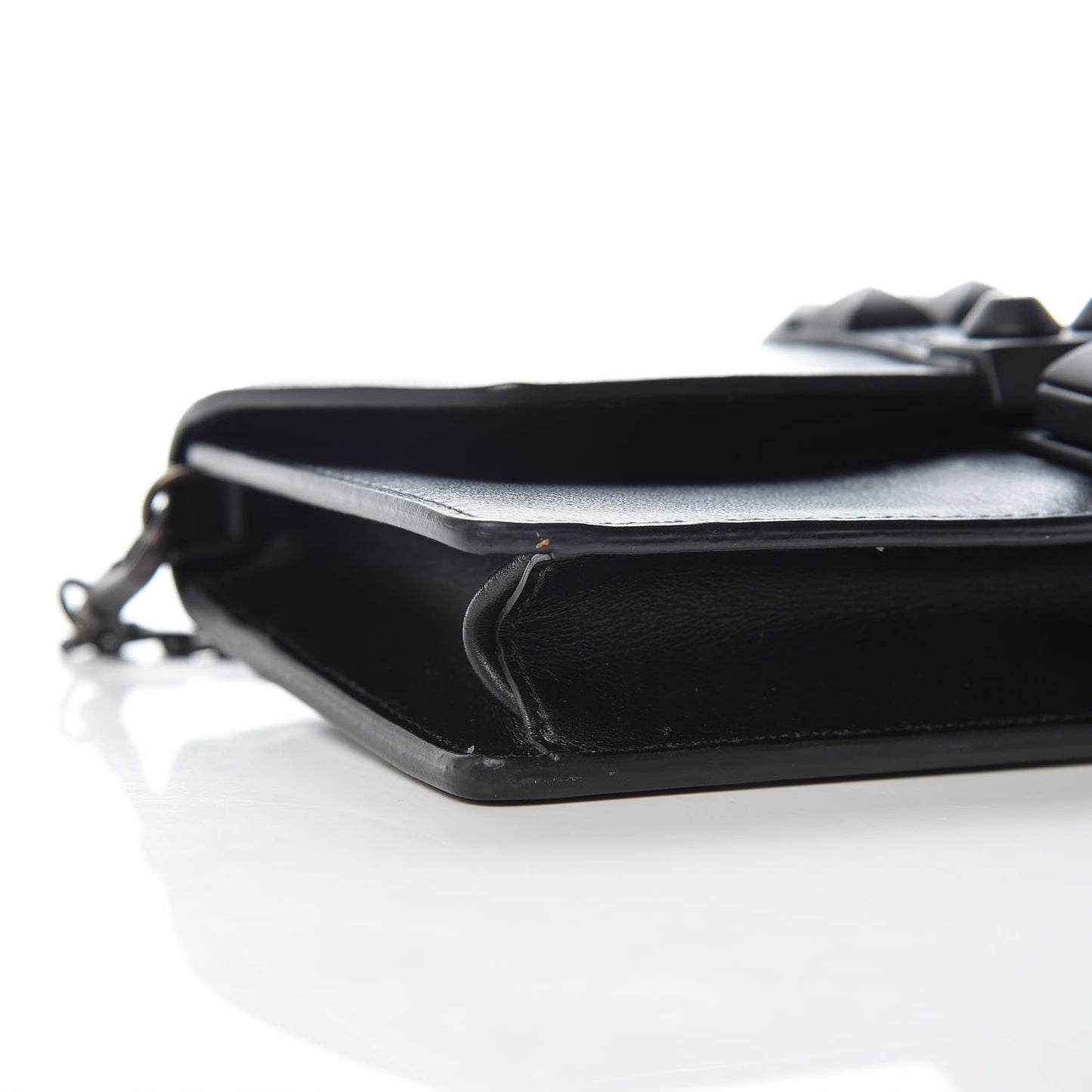 City Calfskin Studded Mini Elektra Crossbody Bag Black