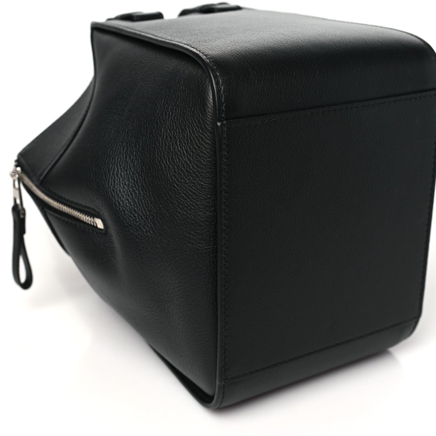 Soft Grained Calfskin Compact Hammock Shoulder Bag Black