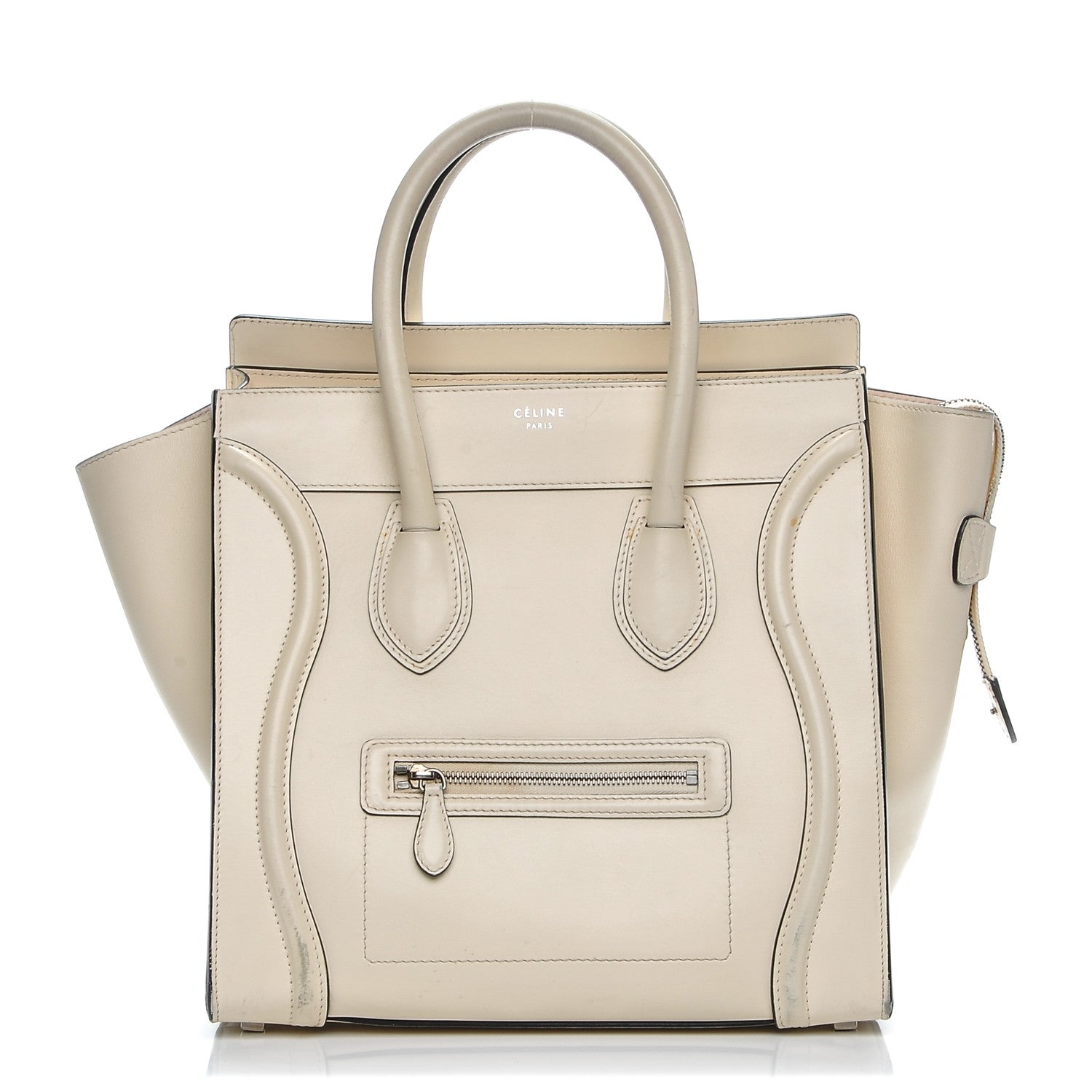 Celine Smooth Calfskin Mini Luggage Ivory 1 of 17