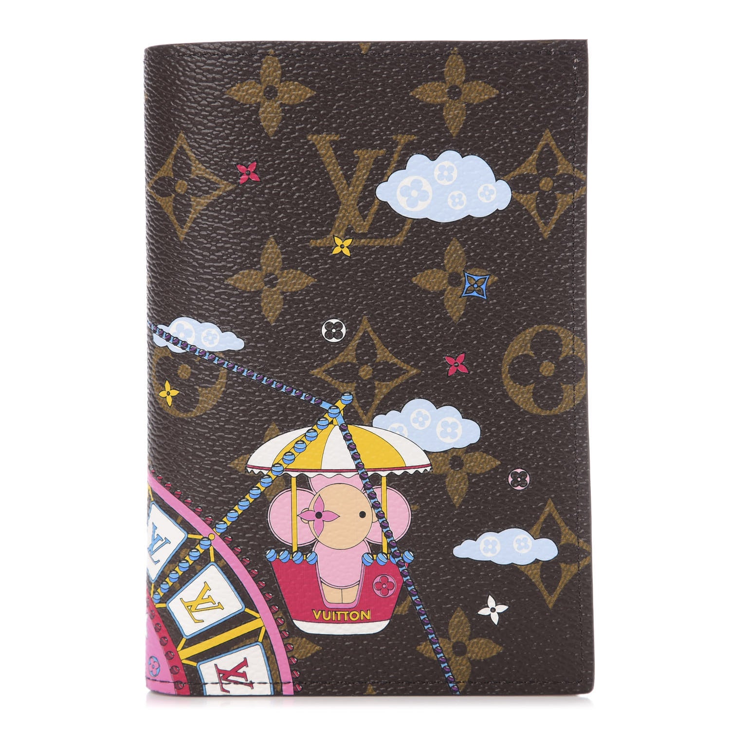 Louis Vuitton Monogram 2020 Christmas Animation Big Wheel Passport Cover Rose Ballerine 1 of 6