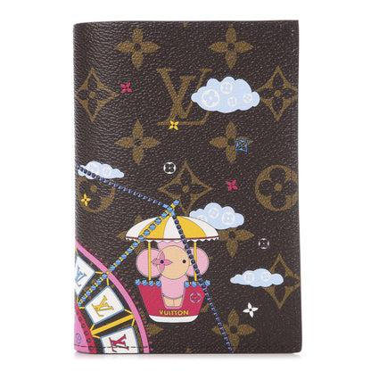 Louis Vuitton Monogram 2020 Christmas Animation Big Wheel Passport Cover Rose Ballerine 1 of 6