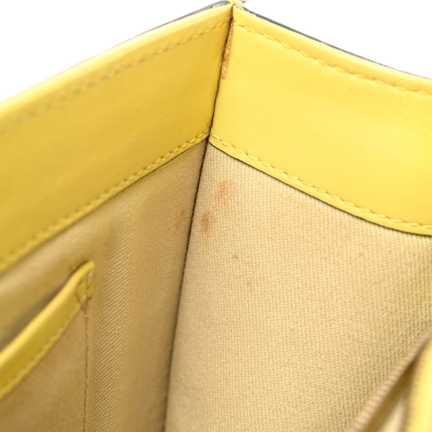 Vitello Medium Glam Lock Rockstud Flap Naples Yellow