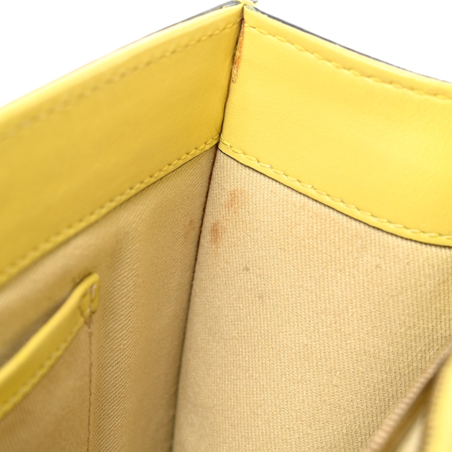 Valentino Garavani Vitello Medium Glam Lock Rockstud Flap Naples Yellow 14 of 15