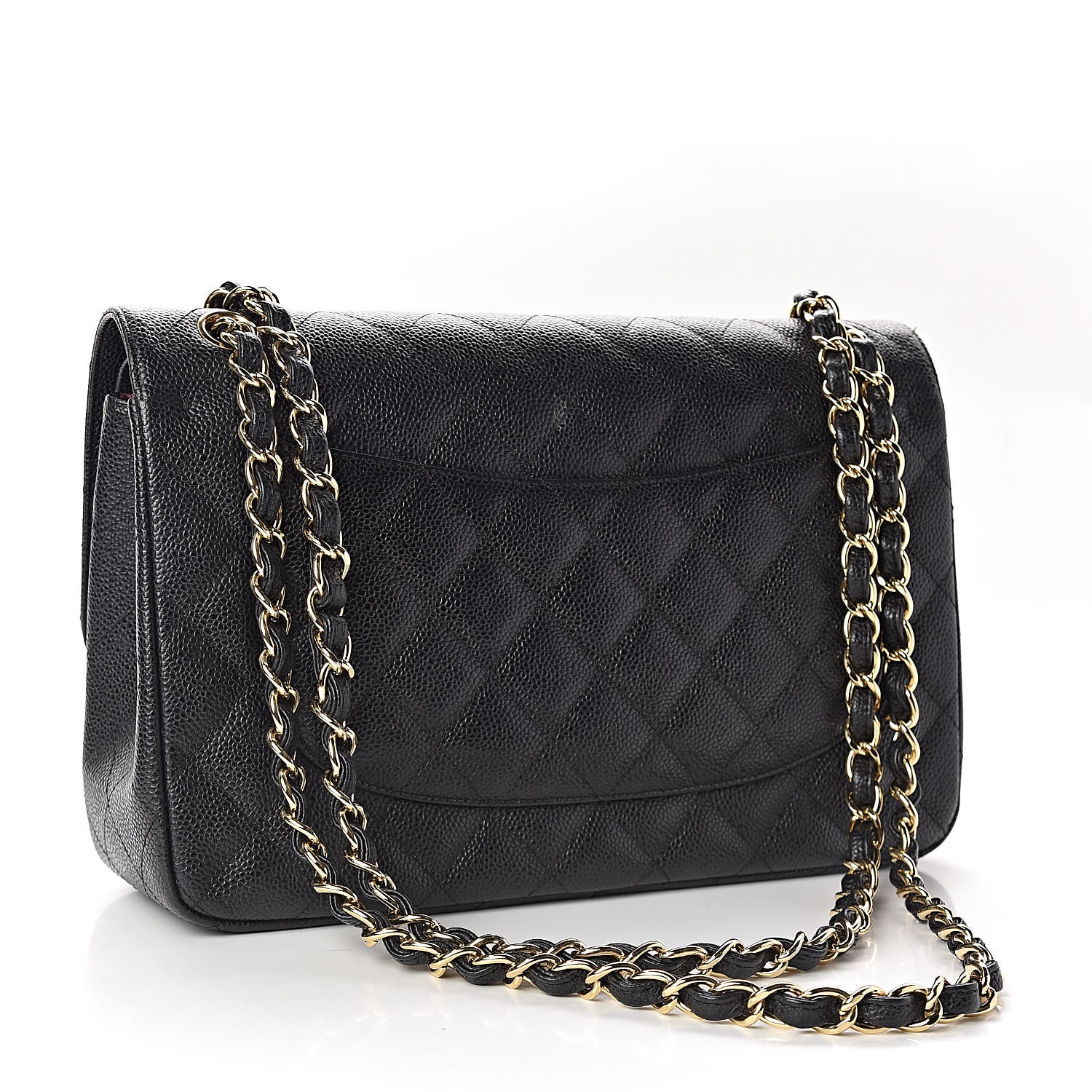 Chanel Caviar Quilted Jumbo Double Flap Black 3 of 11