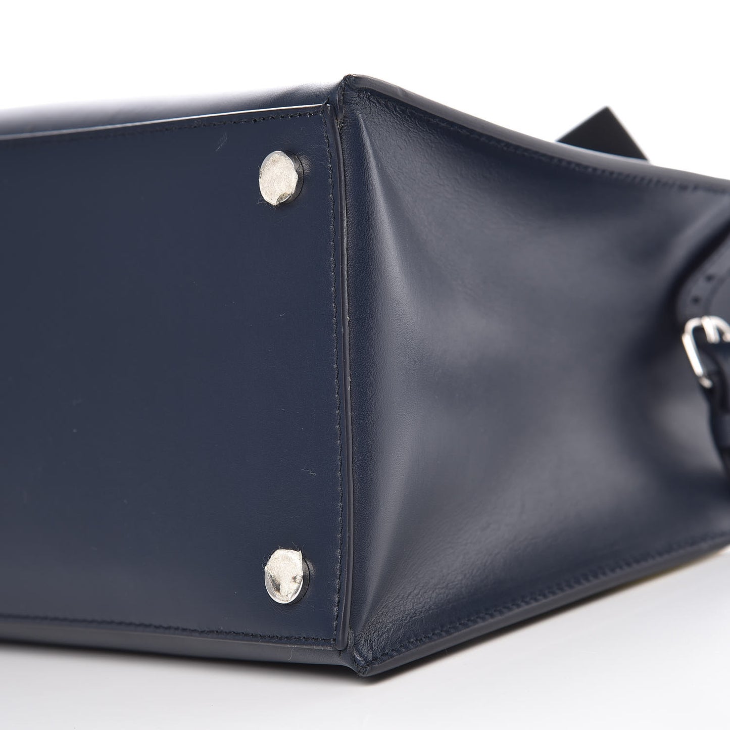 Smooth Calfskin Karung Padlock Work XS Bleu Outremer Jaune Citrus
