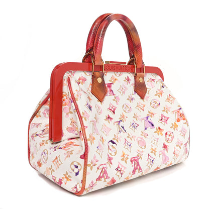 Louis Vuitton Watercolor Aquarelle Frame Speedy White 2 of 9