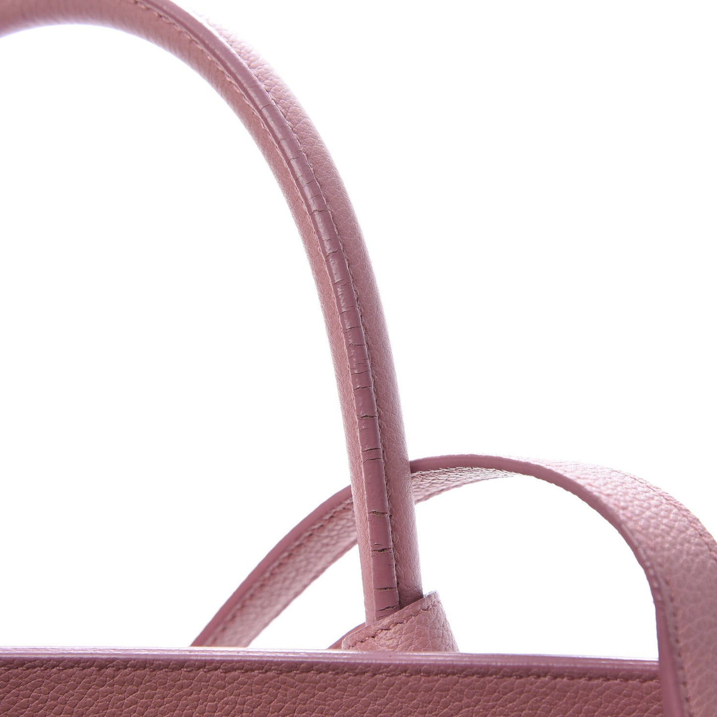 Grained Calfskin Baby Sac De Jour Dark Rose