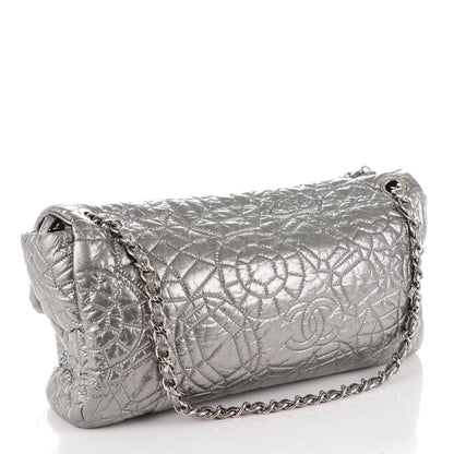 Chanel Vinyl Graphic Edge Flap Silver 3 of 8