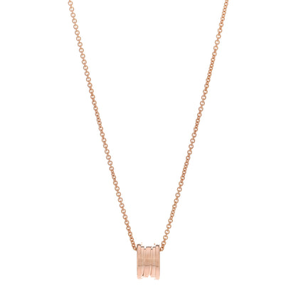 Bulgari 18K Rose Gold B.Zero1 Pendant Necklace 1 of 6
