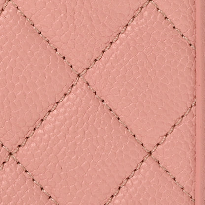 Chanel Caviar Quilted Medium CC Filigree Vanity Case Rose Pink 8 of 10