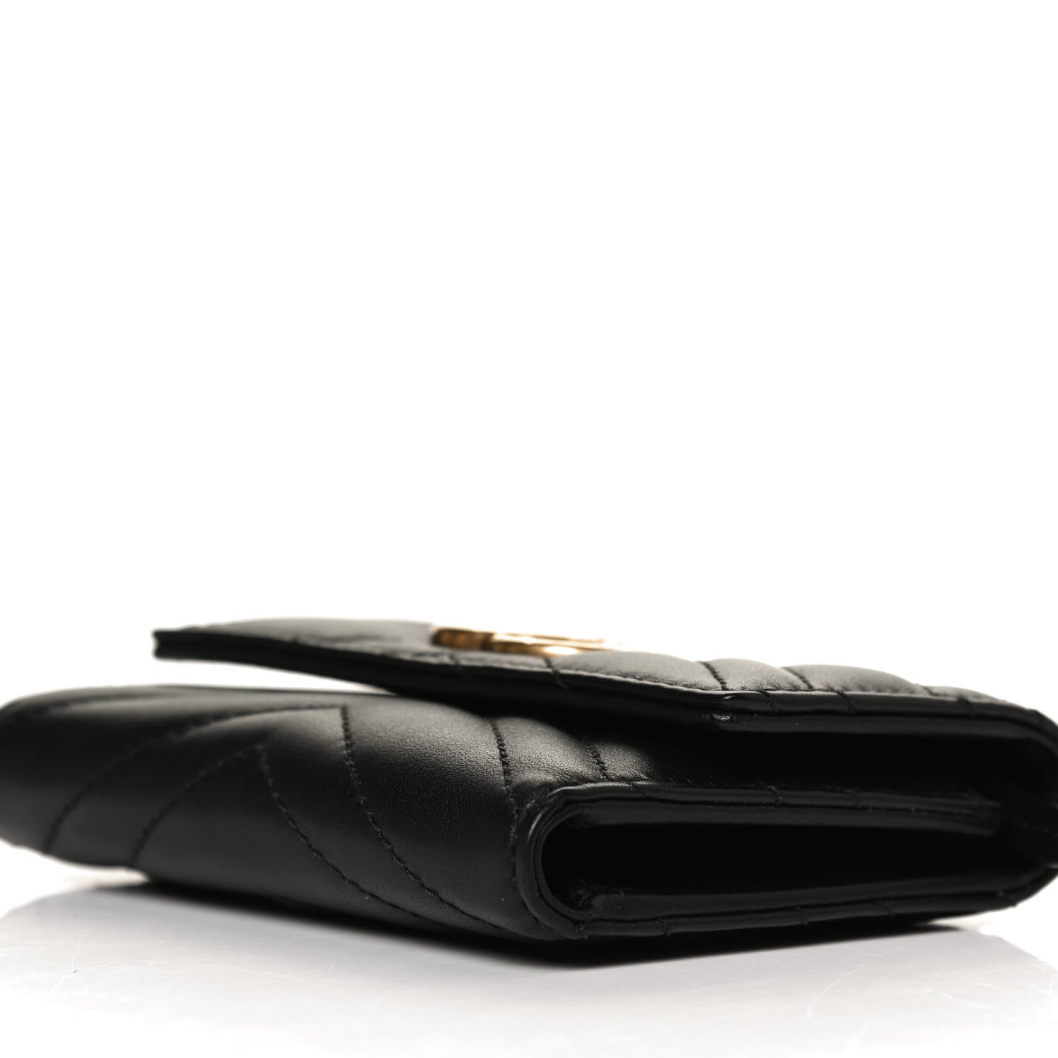 Gucci Calfskin Matelasse GG Marmont Wallet Black 9 of 10