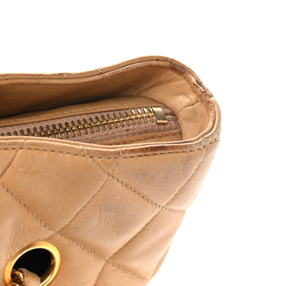 Chanel Lambskin Quilted Shopper Tote Beige 14 of 18
