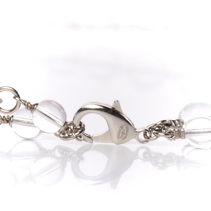 Chanel Transparent Bead Crystal CC Strand Belt 4 of 4