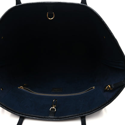 Louis Vuitton Empreinte Monogram Giant Neverfull MM Black 7 of 12