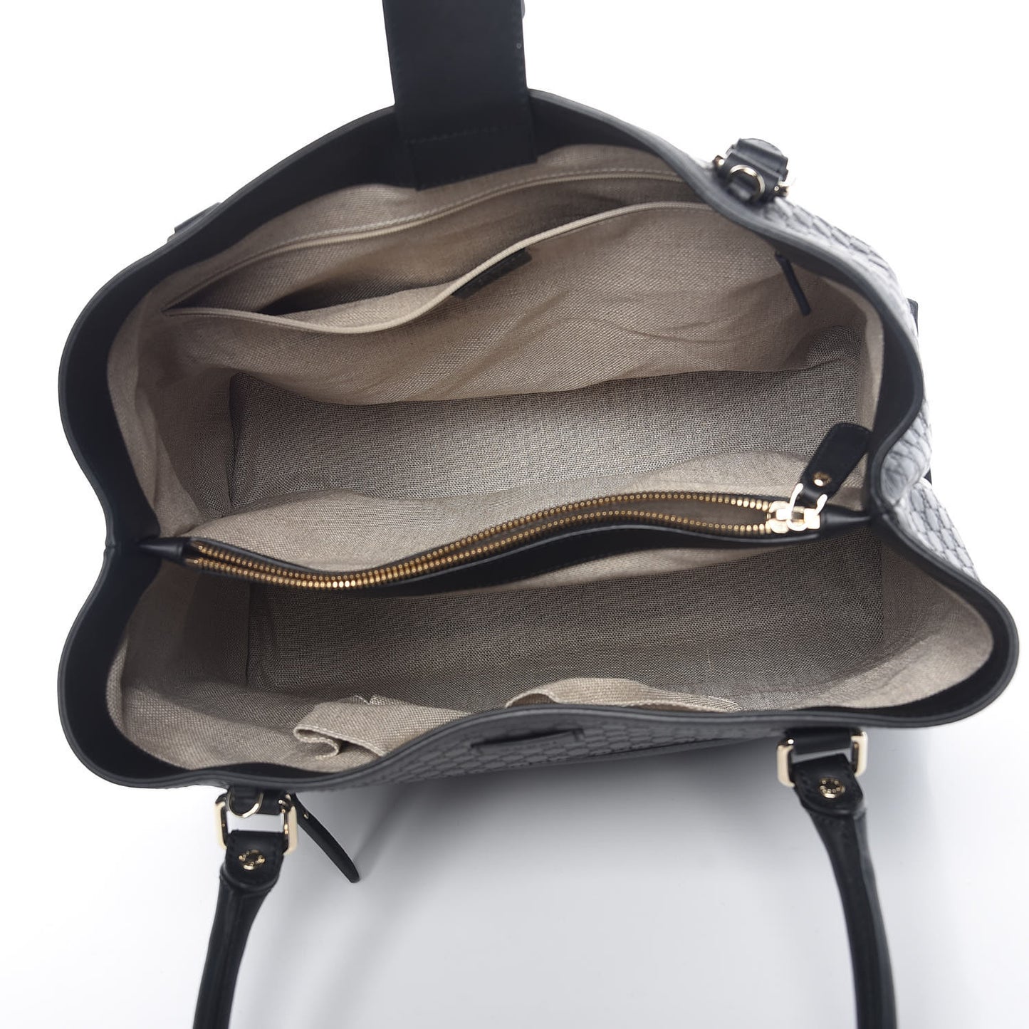 Soft Microguccissima Large Tote Black