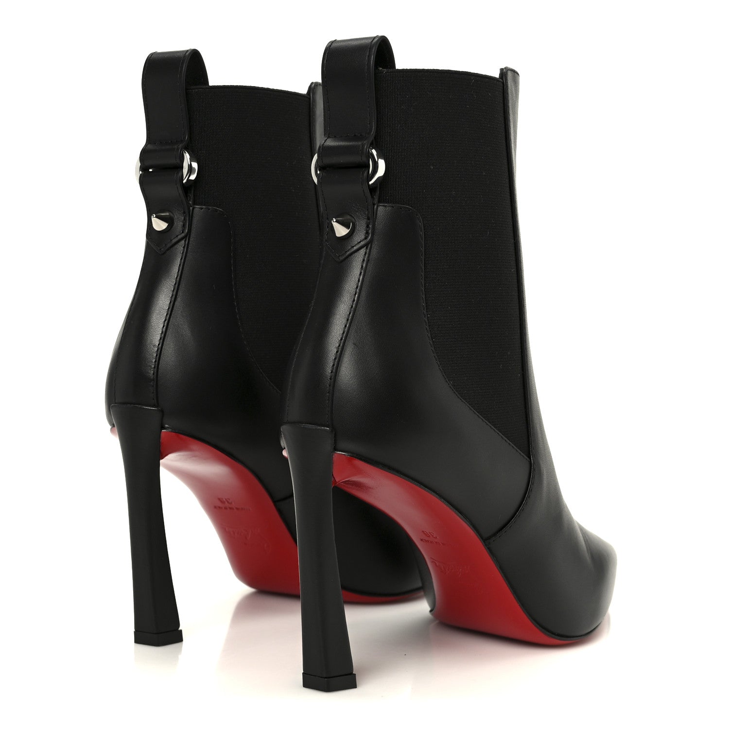 Christian Louboutin Calfskin Condora Booty 85 Ankle Boots 38 Black 5 of 9