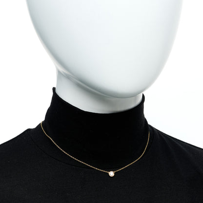 Tiffany 18K Yellow Gold Diamond .33ct Elsa Peretti Diamonds by the Yard Pendant Necklace 2 of 6