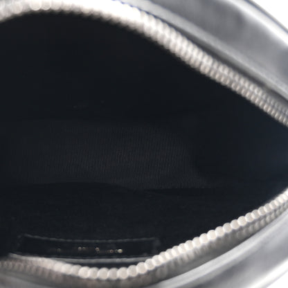 Saint Laurent Calfskin Matelasse Chevron Round Vinyle Camera Bag Black 5 of 11