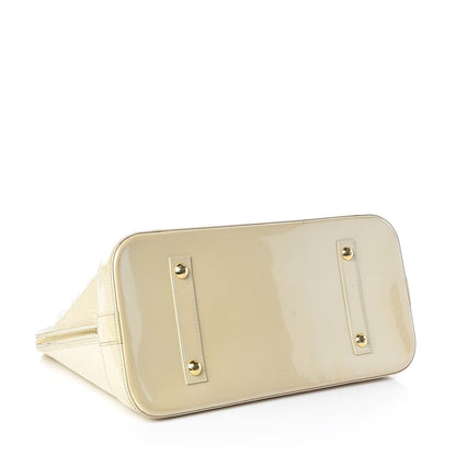 Louis Vuitton Vernis Alma MM Blanc Corail 4 of 16