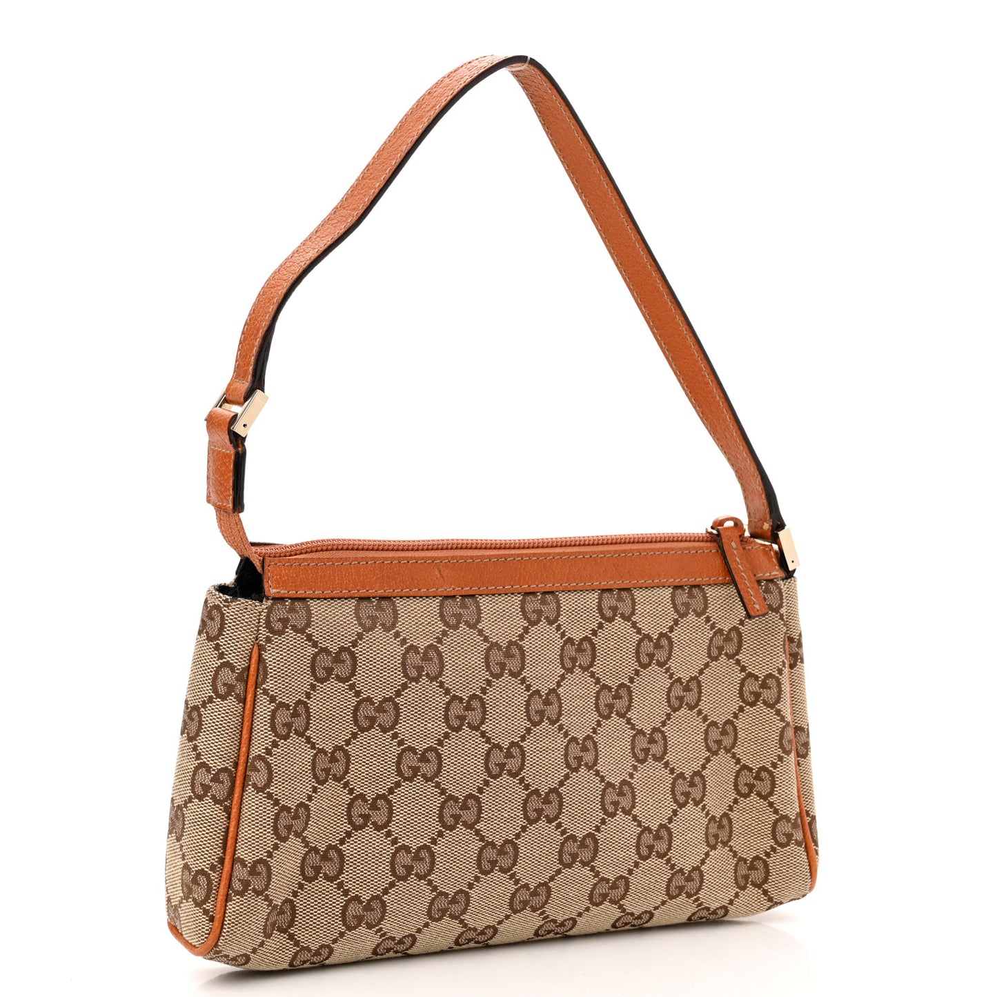 Monogram D Ring Cosmetic Case Light Brown