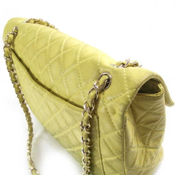 Lambskin XL JUMBO MAXI Flap Lemon