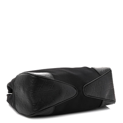 Gucci Canvas Guccissima Hobo Black 4 of 12