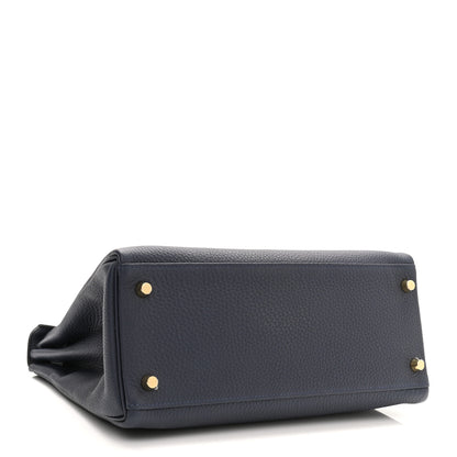 Hermes Togo Kelly Retourne 28 Bleu Nuit 4 of 11
