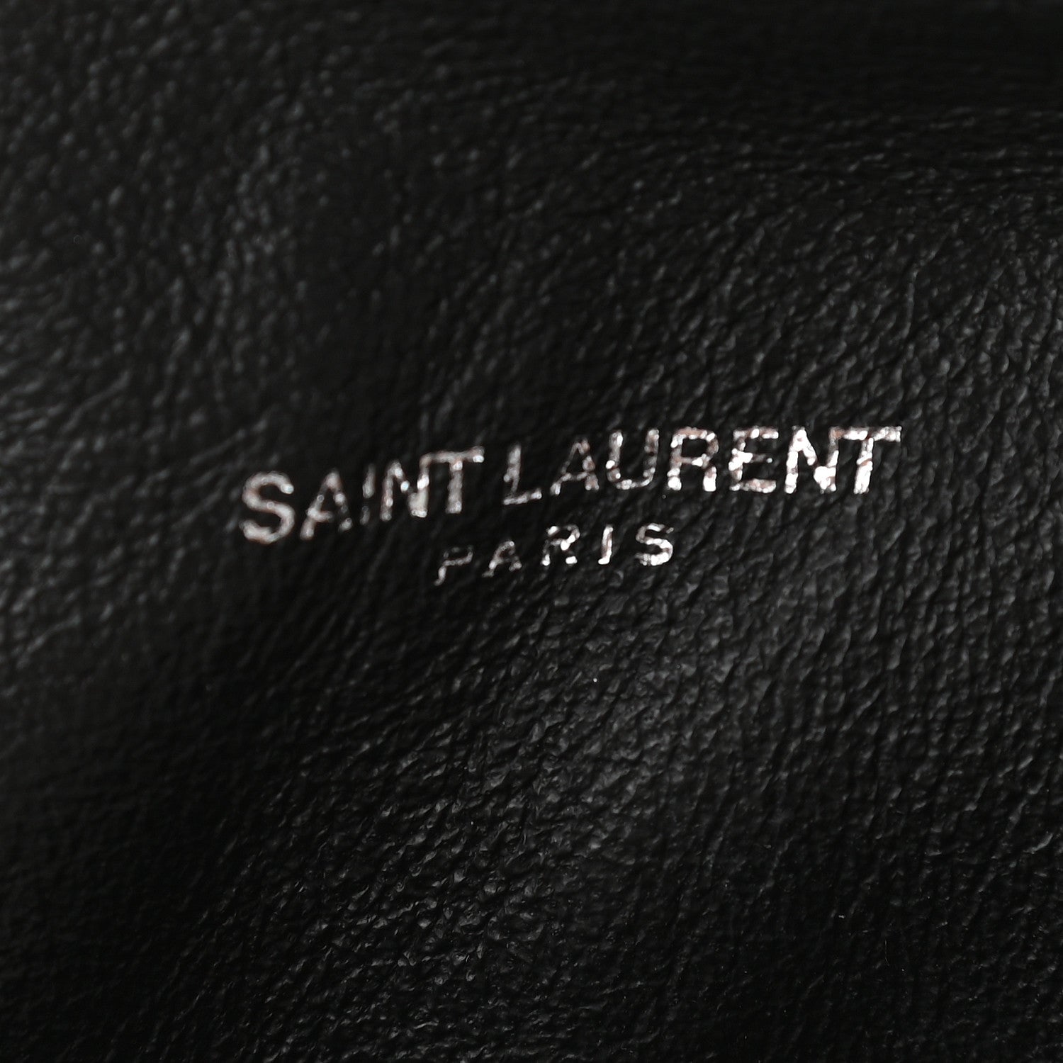 Saint Laurent Canvas Calfskin Teddy Drawstring Shopping Tote White Black 7 of 12