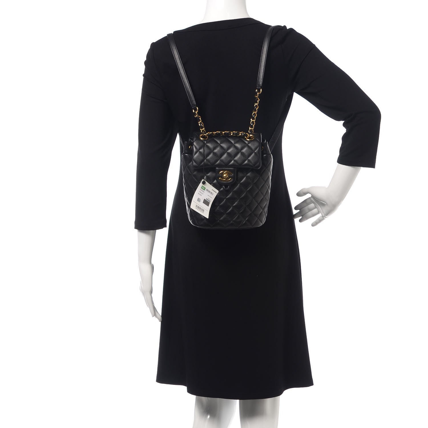 Chanel Calfskin Quilted Mini Urban Spirit Backpack Black 2 of 10