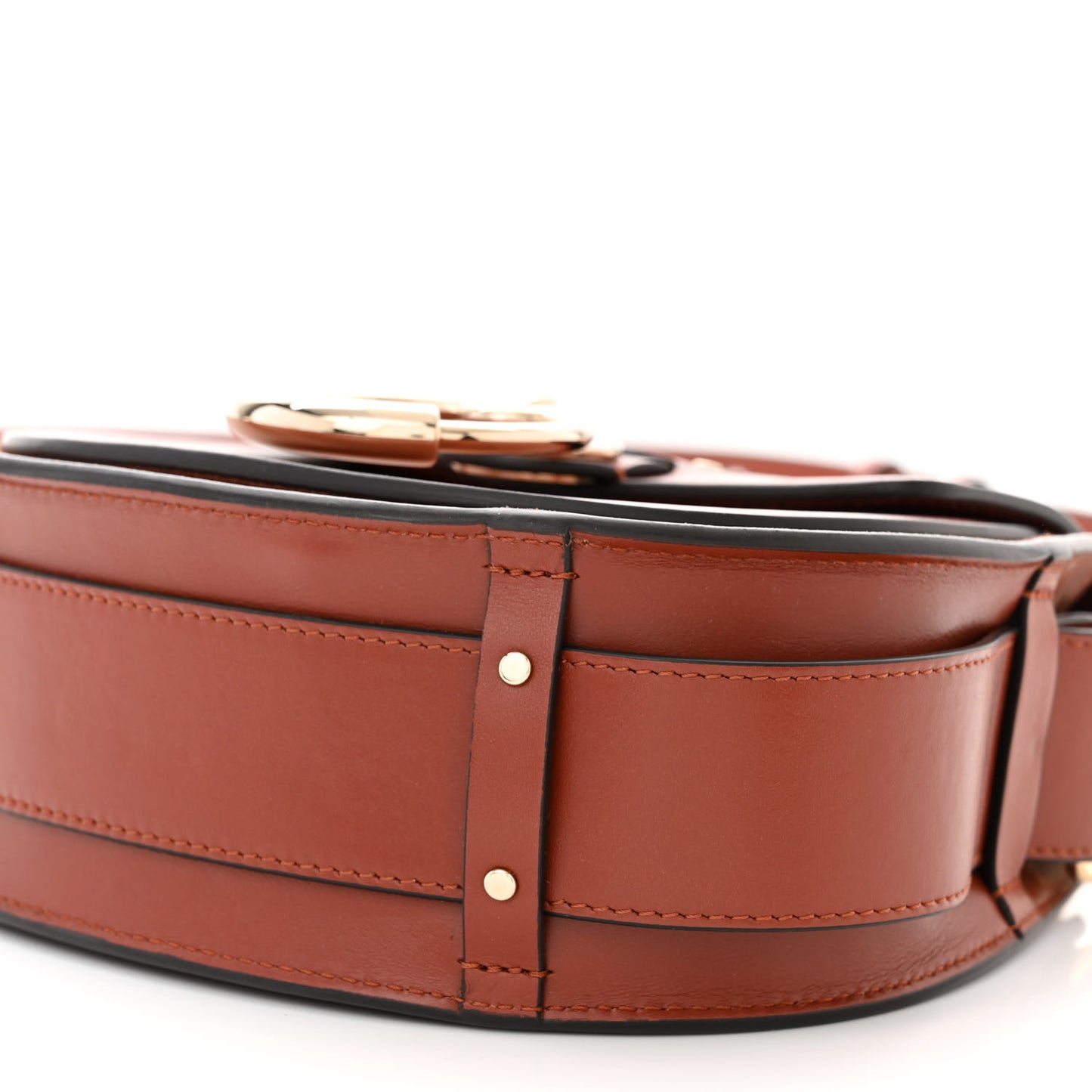 Calfskin Small Tess Bag Sepia Brown