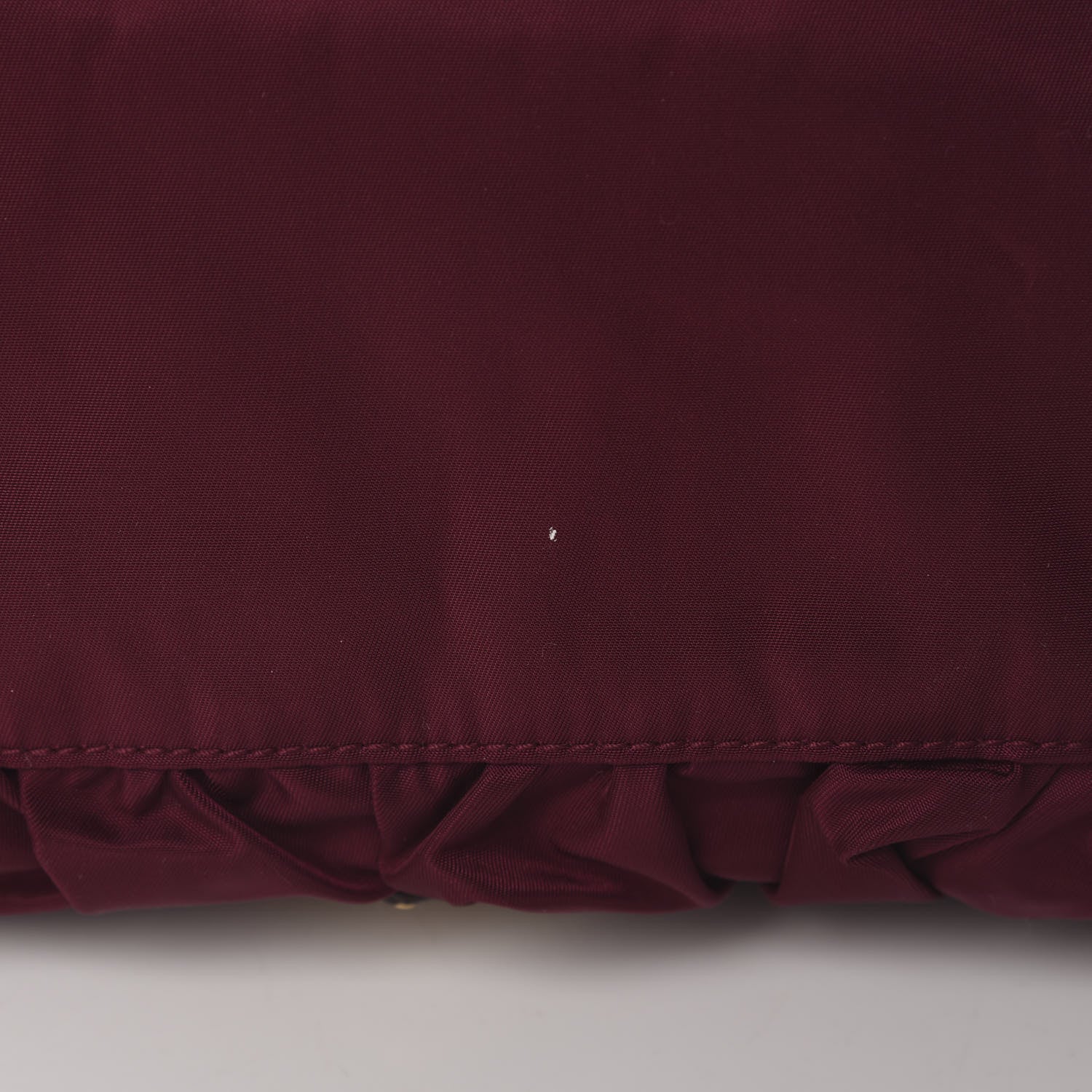 Prada Tessuto Nylon Origami Pleated Tote Barolo 11 of 12