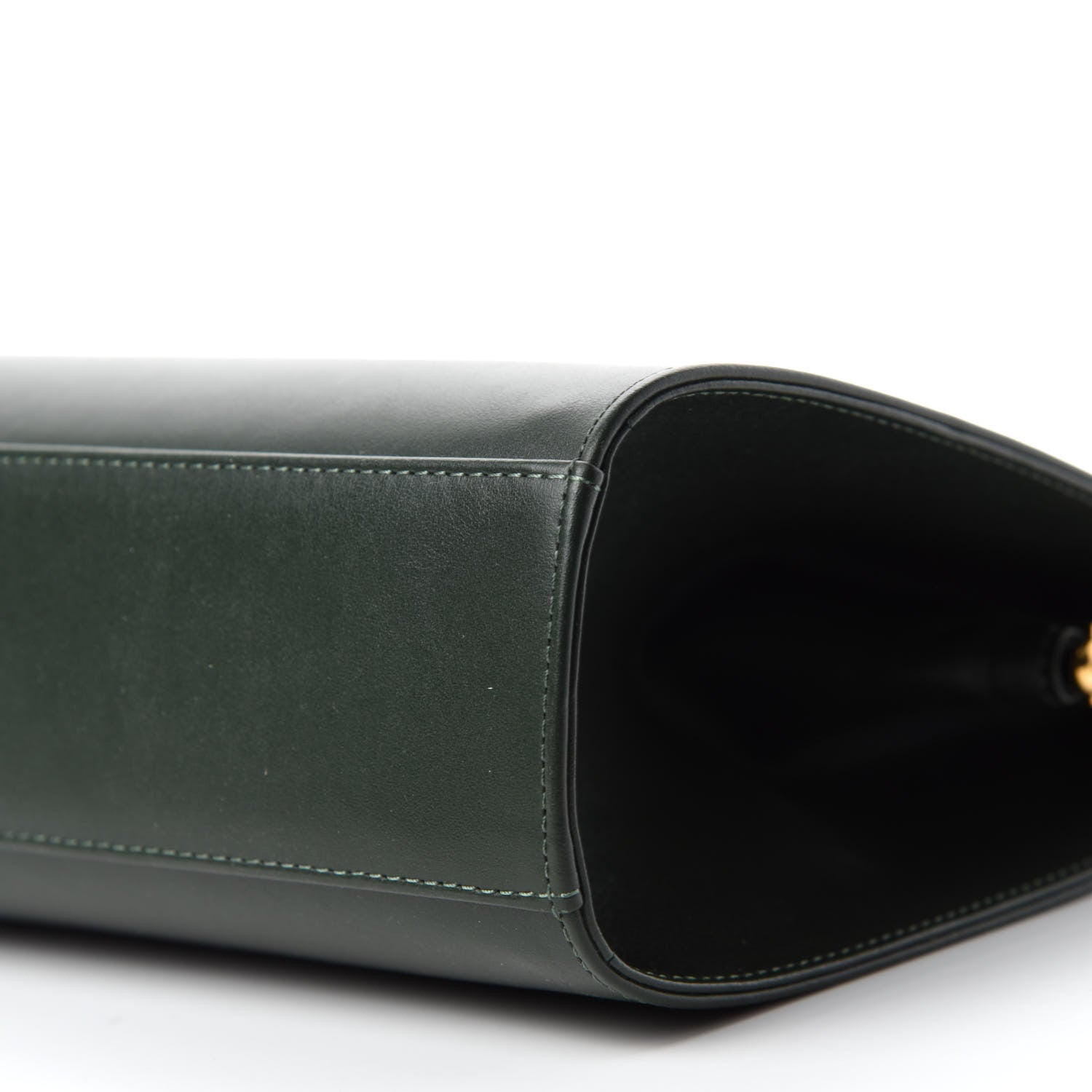 Mansur Gavriel Vegetable Tanned Calfskin Elegant Top Handle Bag Moss 7 of 9