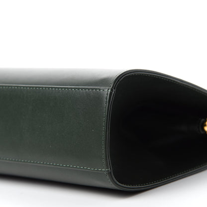 Mansur Gavriel Vegetable Tanned Calfskin Elegant Top Handle Bag Moss 7 of 9