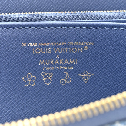 Louis Vuitton LV X TM Monogram Denim Cerises Zippy Wallet Blue 8 of 9