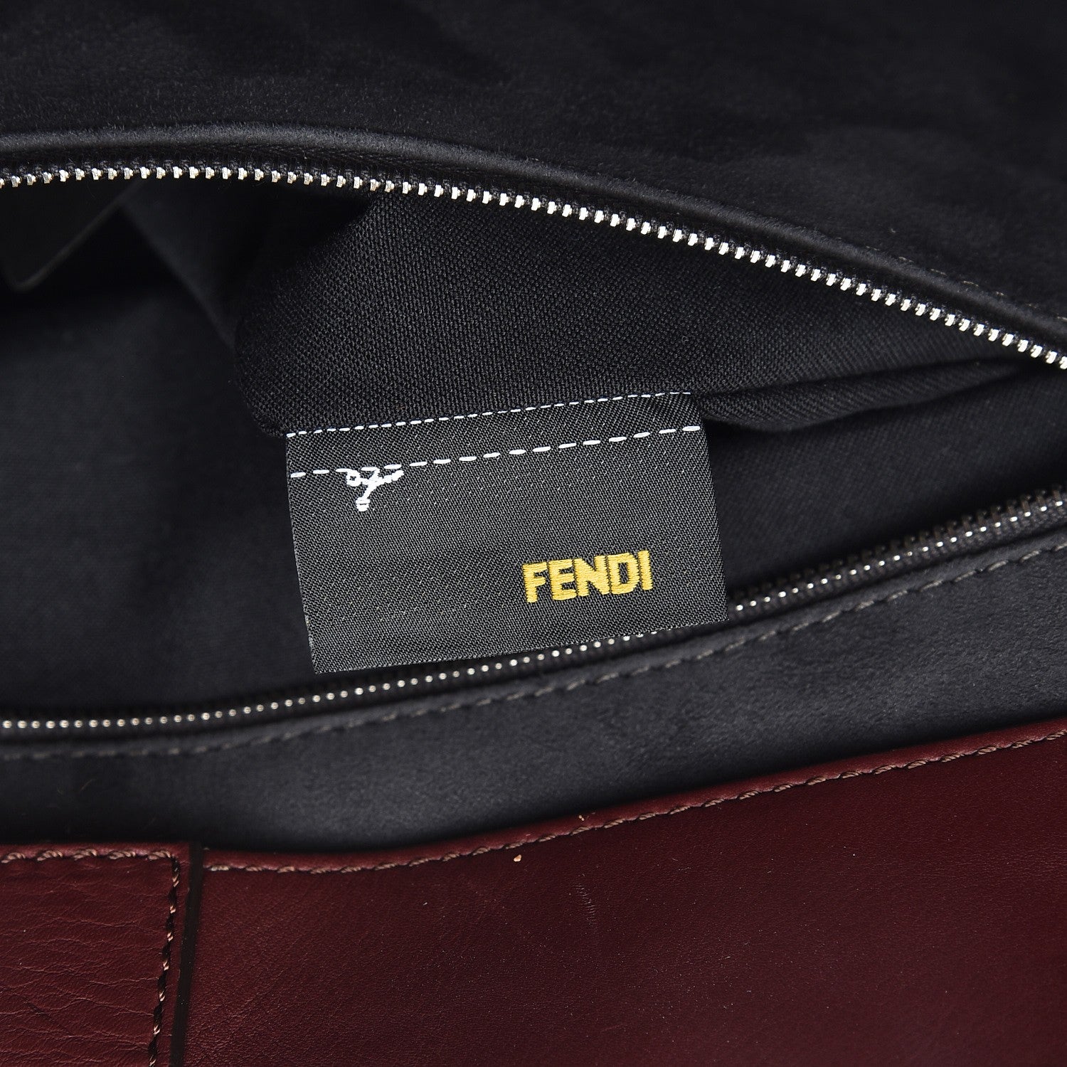 Fendi Vitello Elite Flamingo Large 3Jours Tote Bordeaux 7 of 7