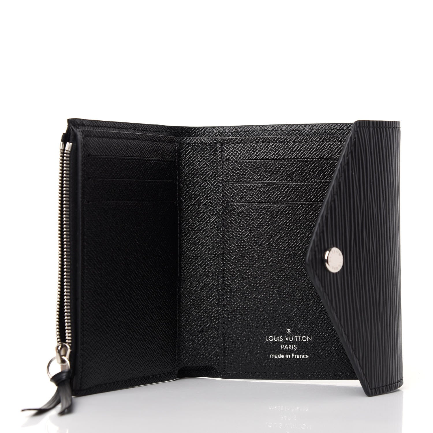 Louis Vuitton Epi Victorine Wallet Black 5 of 7