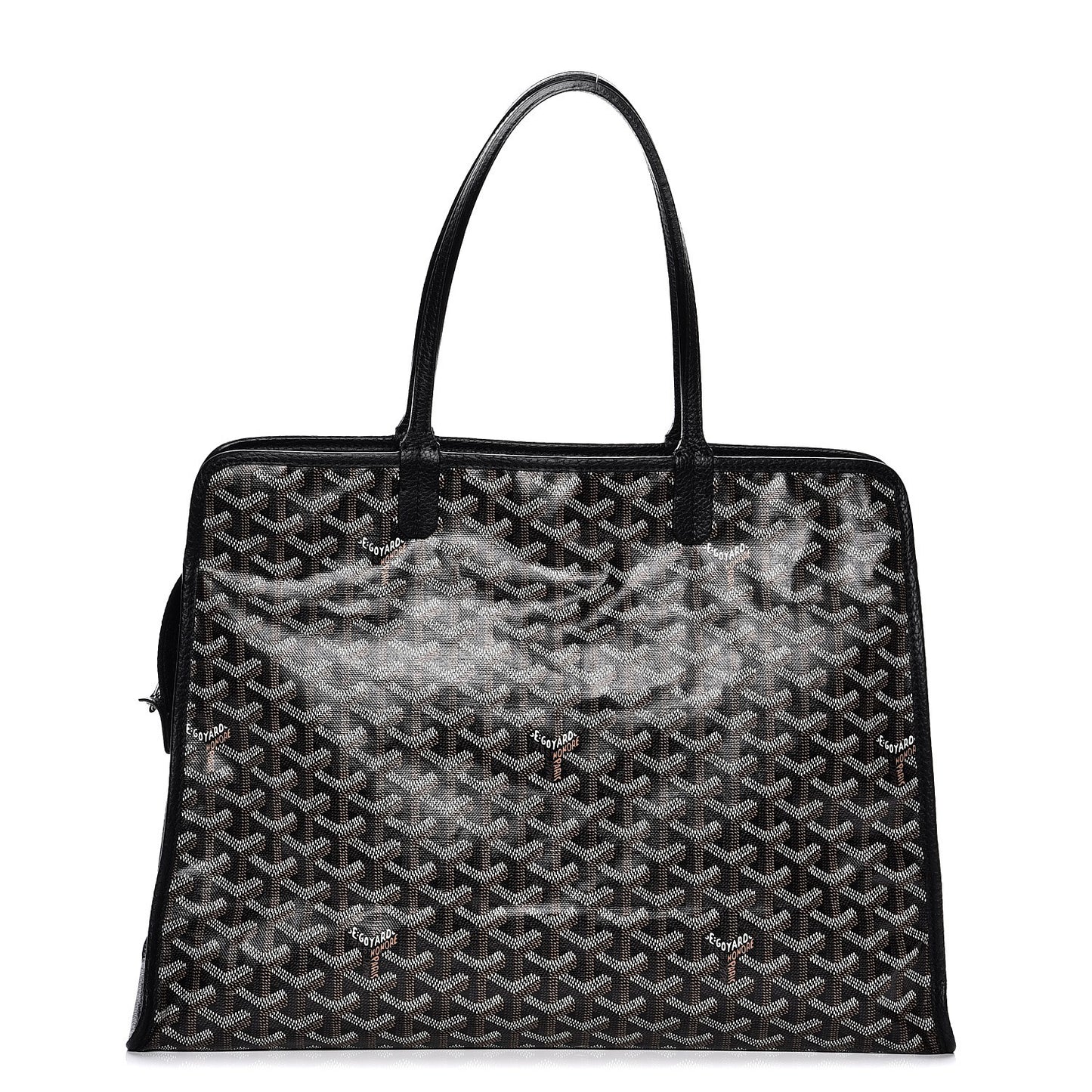 Goyardine Sac Hardy Pet Carrier PM Black