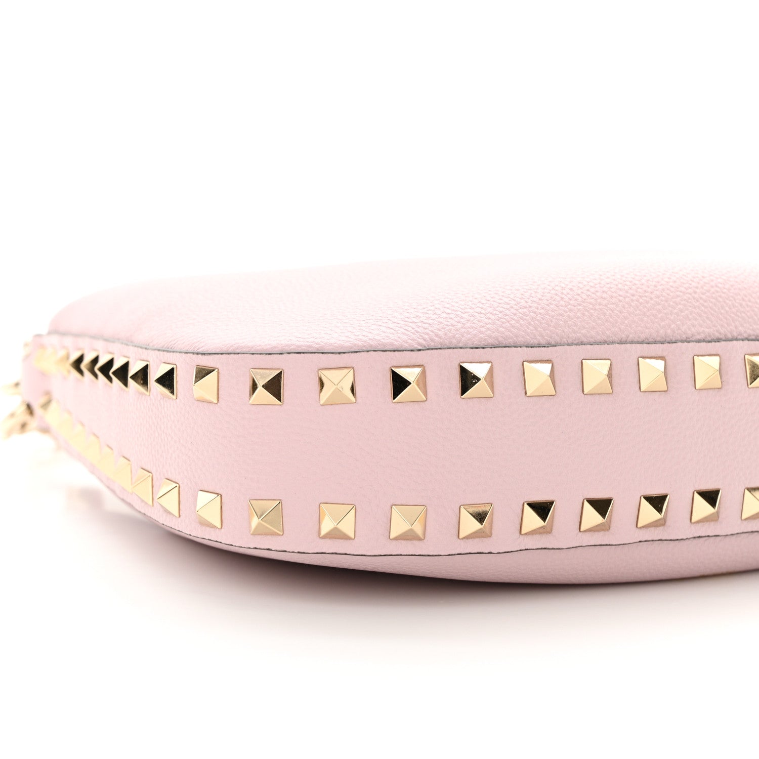 Valentino Garavani Grained Calfskin Rockstud Hobo Bag Water Lilac 8 of 10