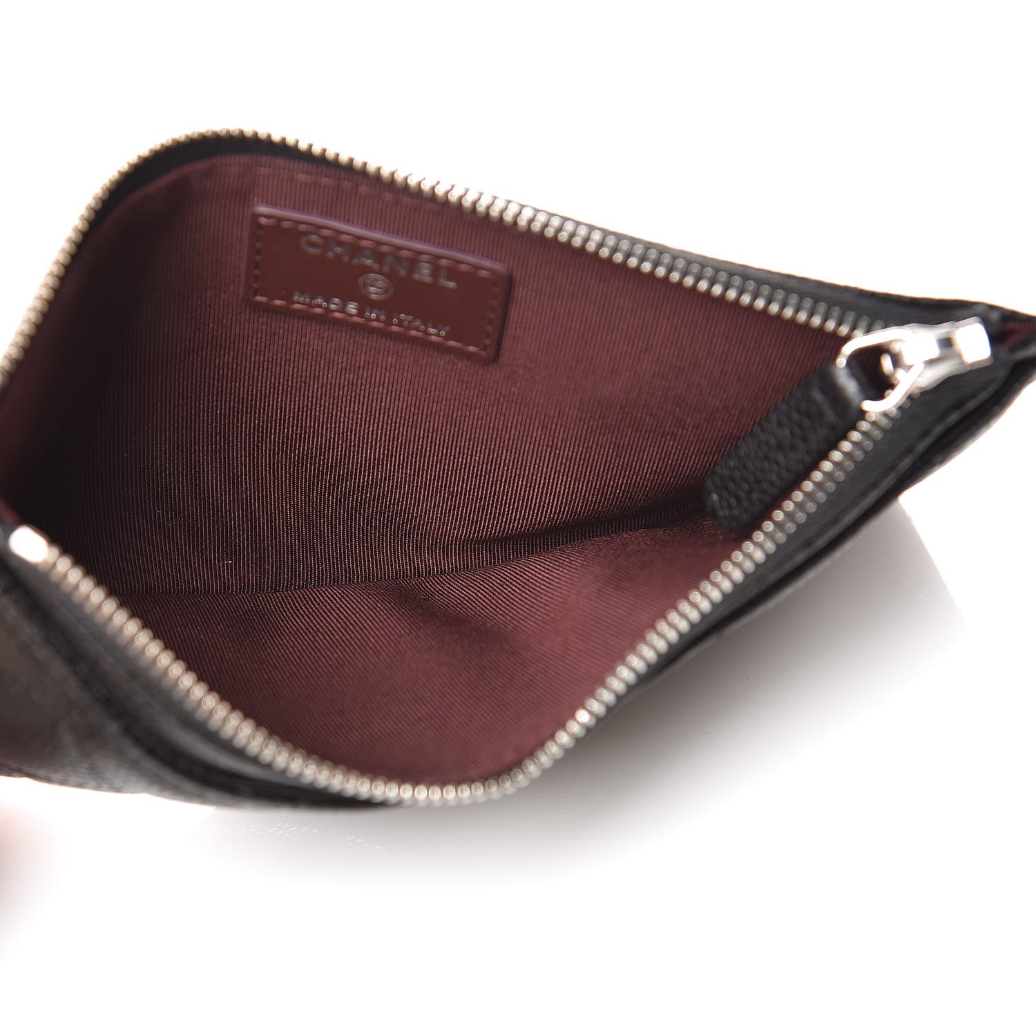 Chanel Caviar Quilted Classic Zip Pouch Black 5 of 8