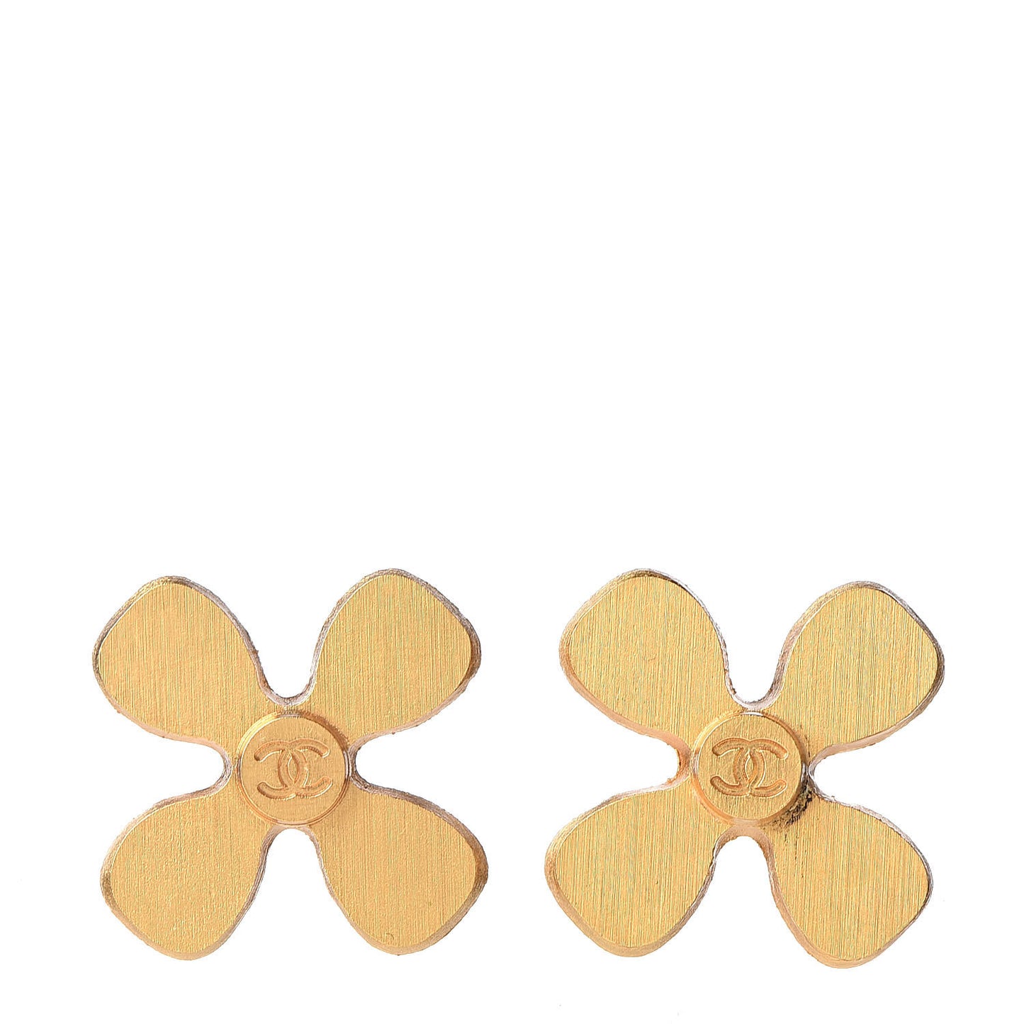 CC Cross Earrings Gold